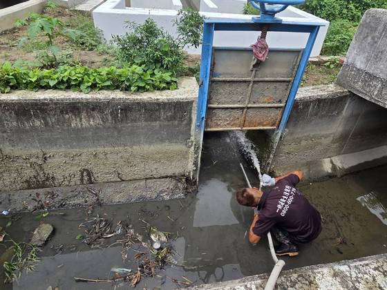 新竹水門與排水溝渠清淤