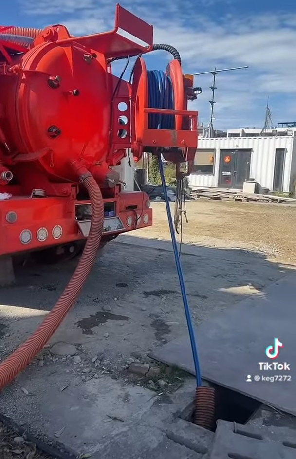 中壢區新建大樓水溝清洗