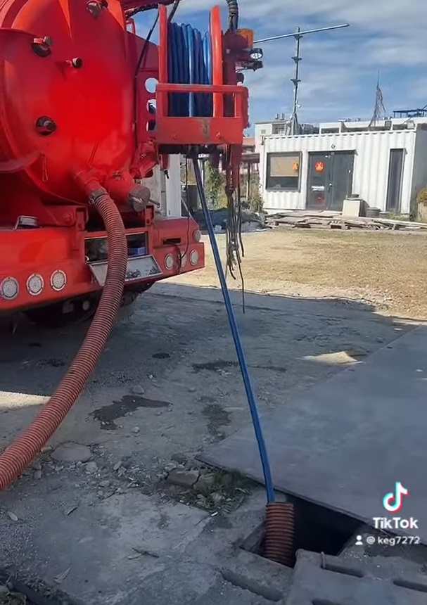 中壢區新建大樓水溝清洗