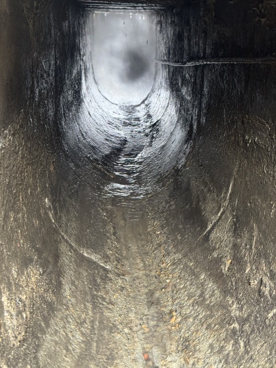 桃園排水溝清溝車高壓清洗後通暢乾淨狀態